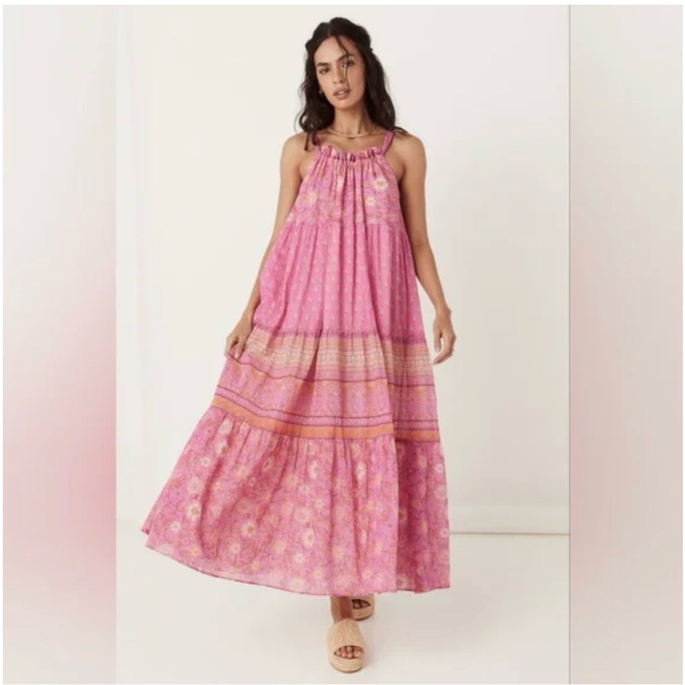 Spell Utopia Dress in Pink Flamingo